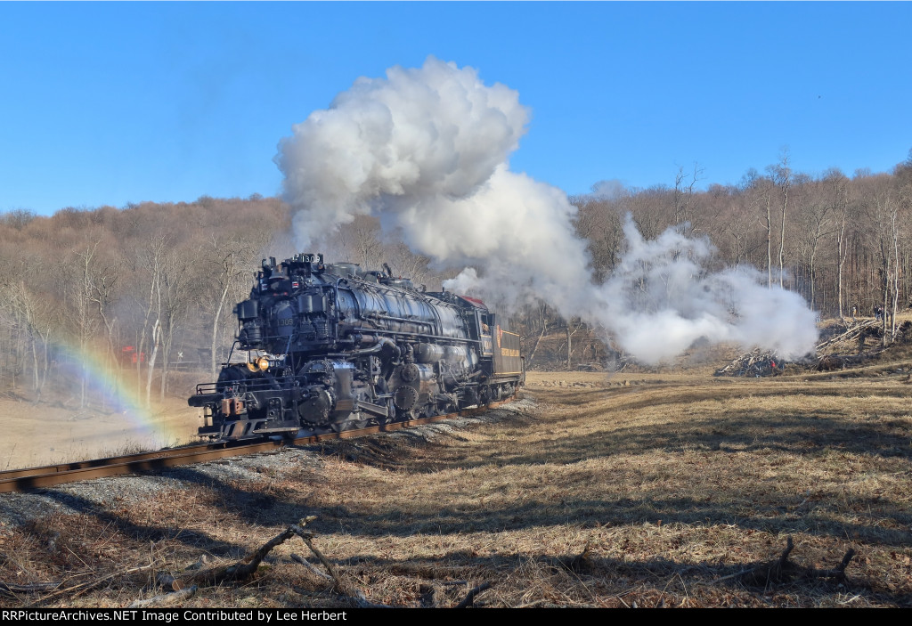 Ex-C&O 1309 on its first full weekend of operations